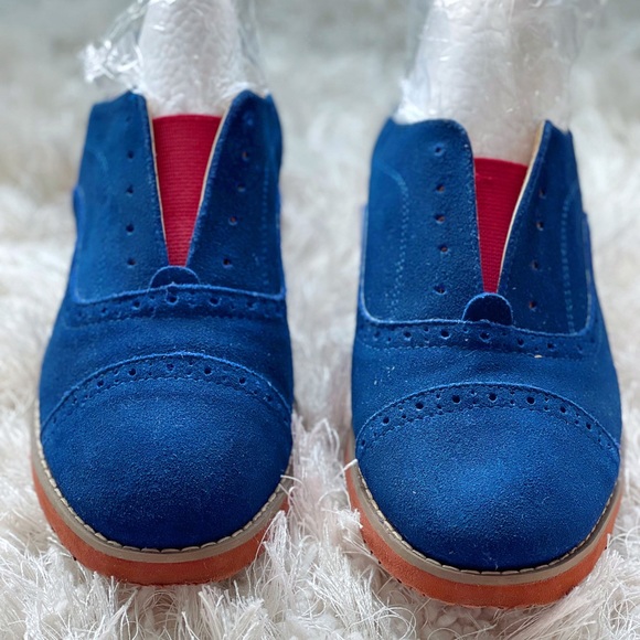 TOMMY HILFIGER Navy Blue Oxfords - Picture 4 of 13